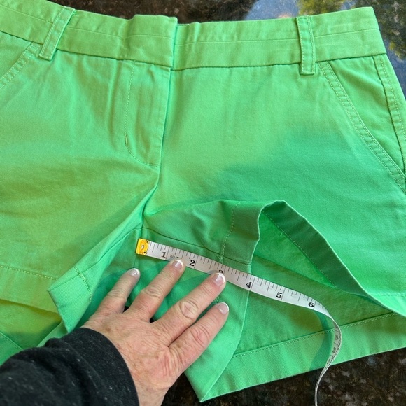 NWOT J. Crew 4” Chino Shorts. Green. Never worn. Classic. Preppy. Tennis prep - Picture 7 of 12